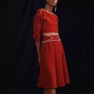 Anthropologie Maeve Contrast Skirt Set Maeve